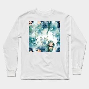 Mermaids Pattern 25 Long Sleeve T-Shirt